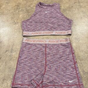 Nike pro DriFit athletic set Large